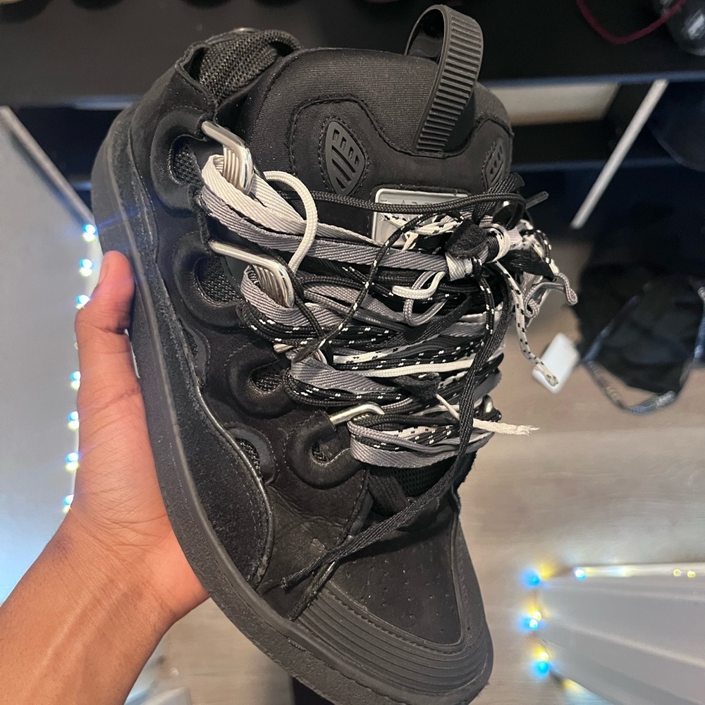 Lanvin Black and Gray Men's Sneakers